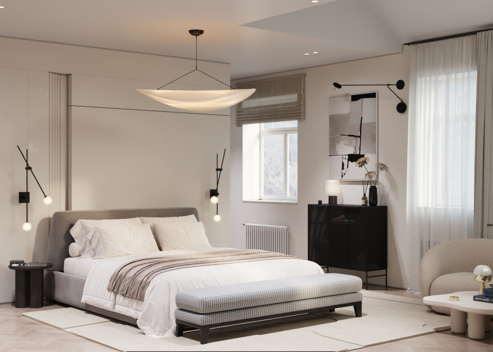 Современный стиль спальня