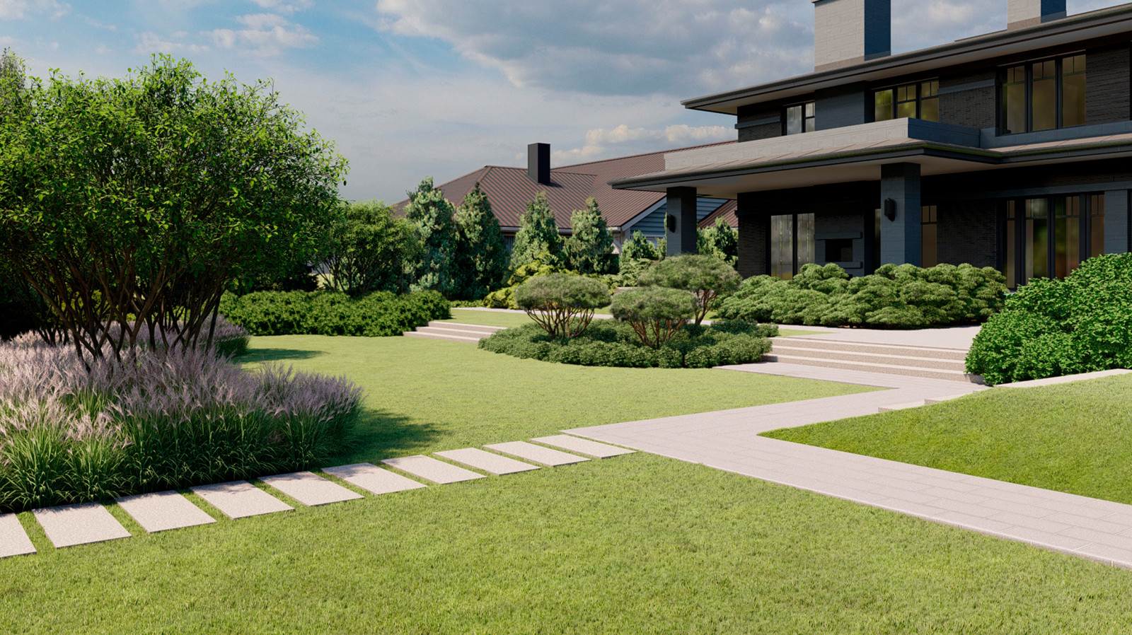 В стиле Райта. Модернизм. КП Монтевиль. 2020 г.