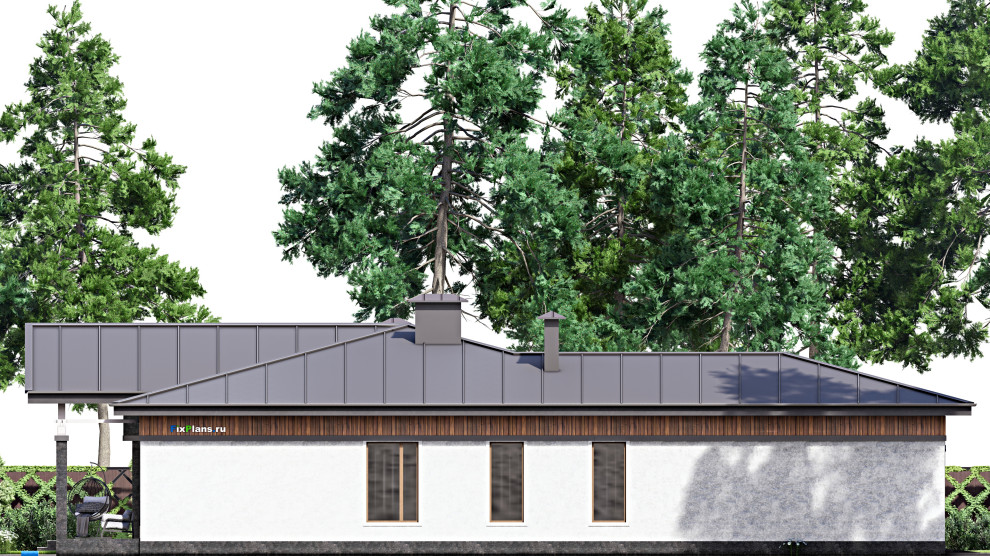 Проект одноэтажного дома 25х23м S393м2 F-15281