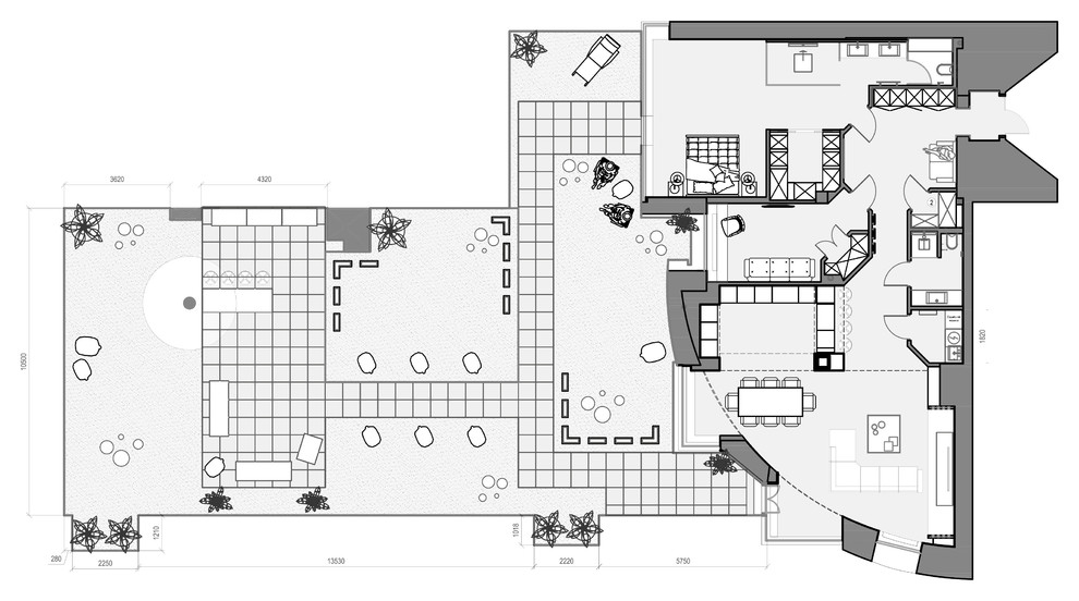 Квартира с террасой в клубном доме Диадема