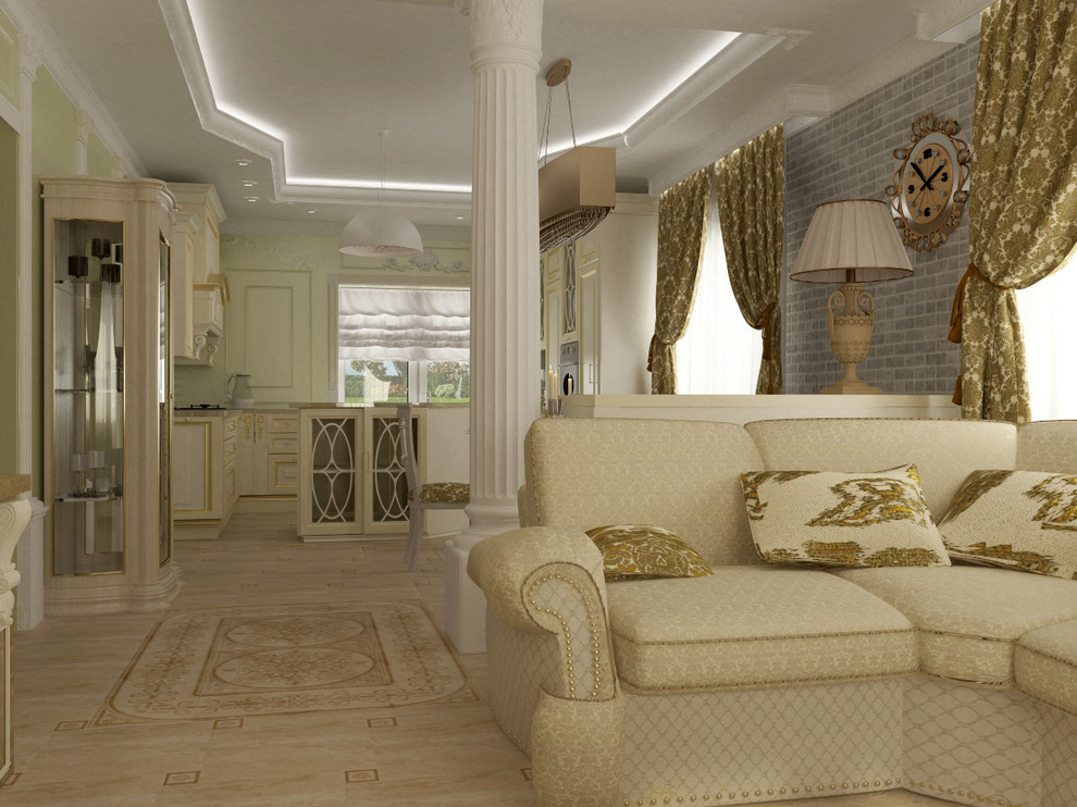 Интерьер в стиле арт-деко для загородного дома