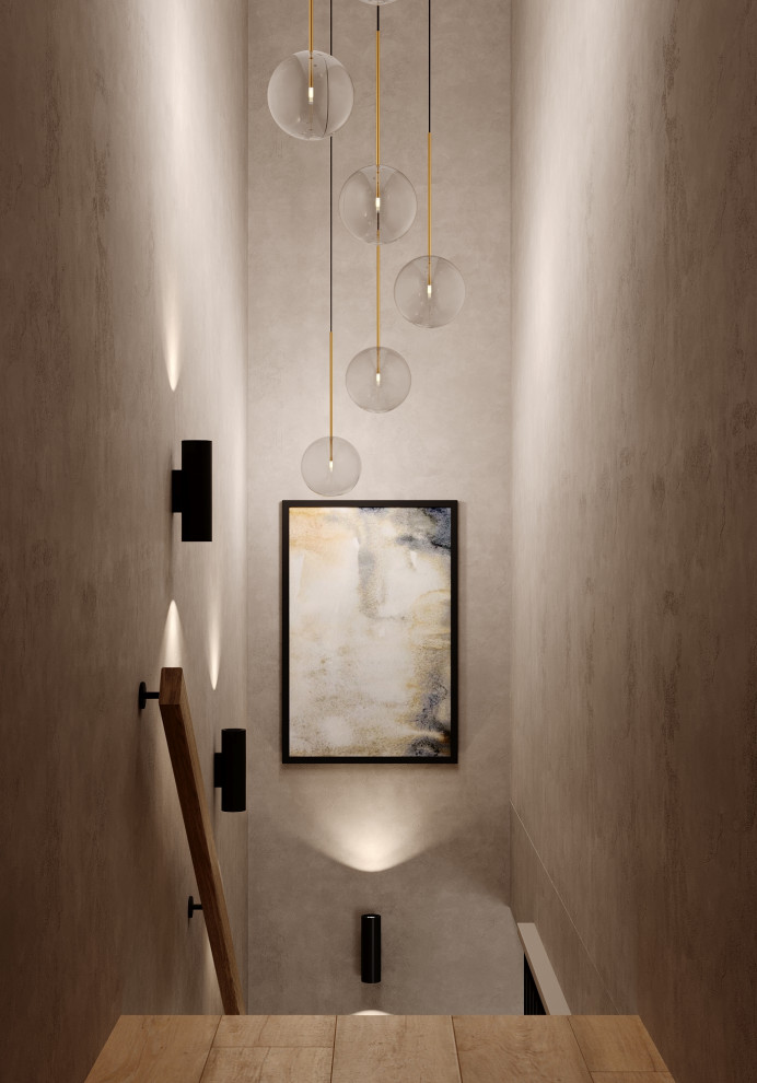 Дизайн кухни-гостиной в таунхаусе в Новосибирске