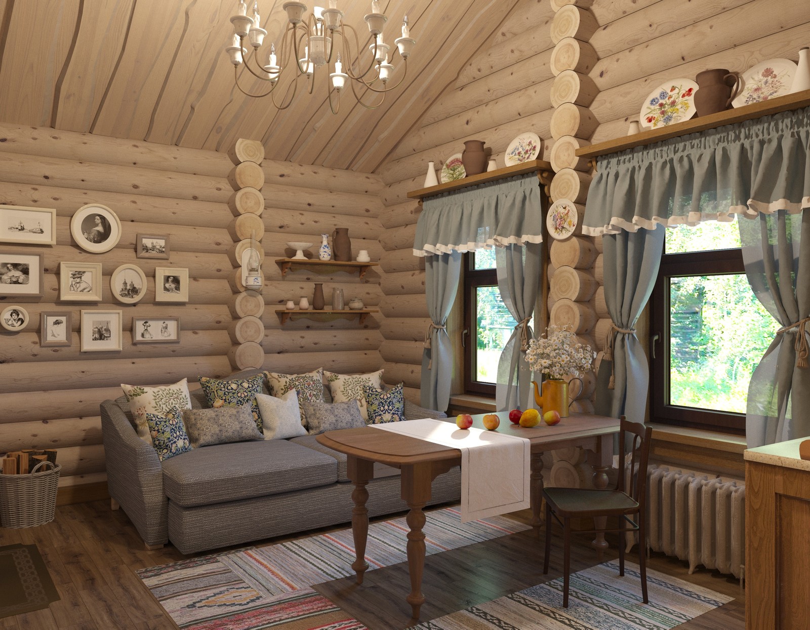 Обложка проекта: Баня из рубленого бревна