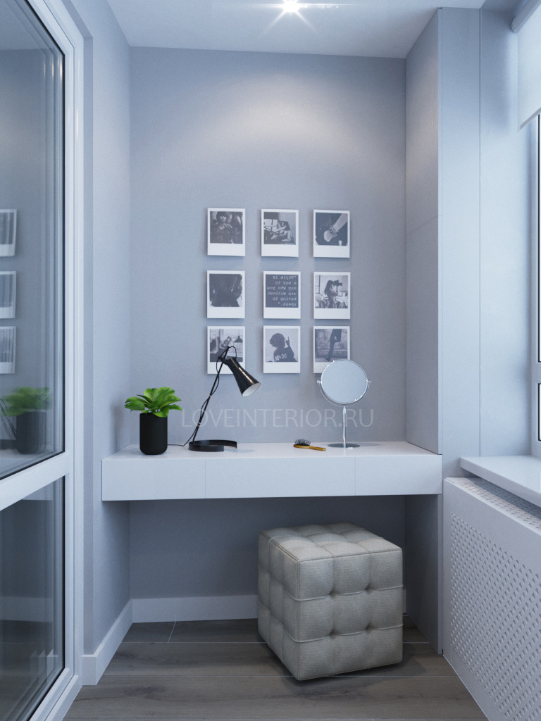 Квартира-студия для молодой девушки