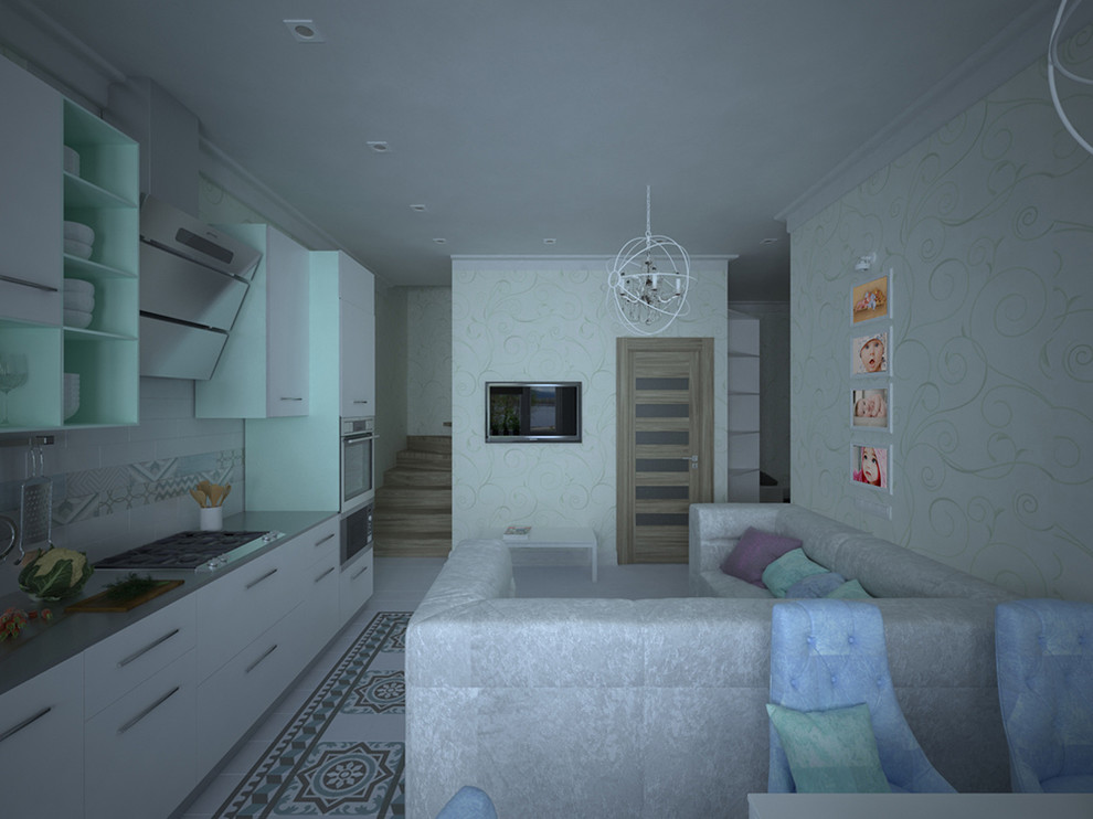 Обложка проекта: Таунхаус 100 кв.м. для семьи с тремя детьми.