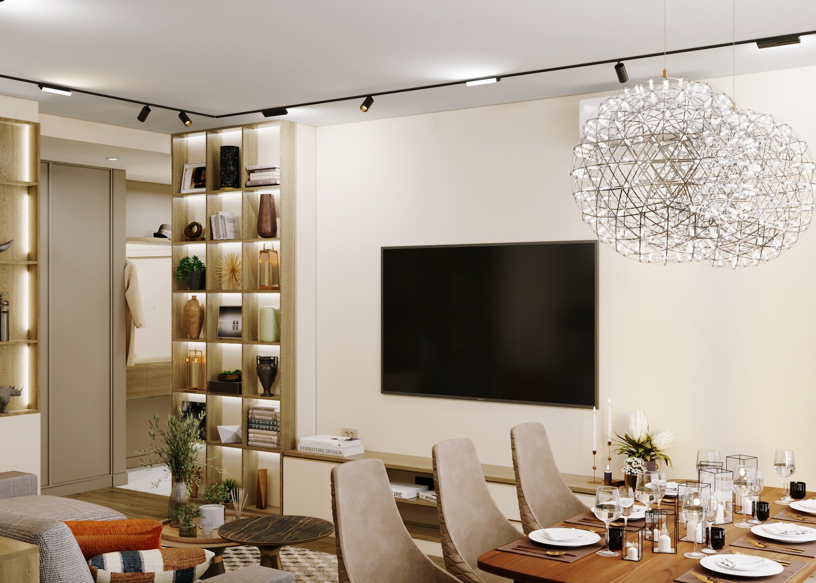 Гостиная и столовая