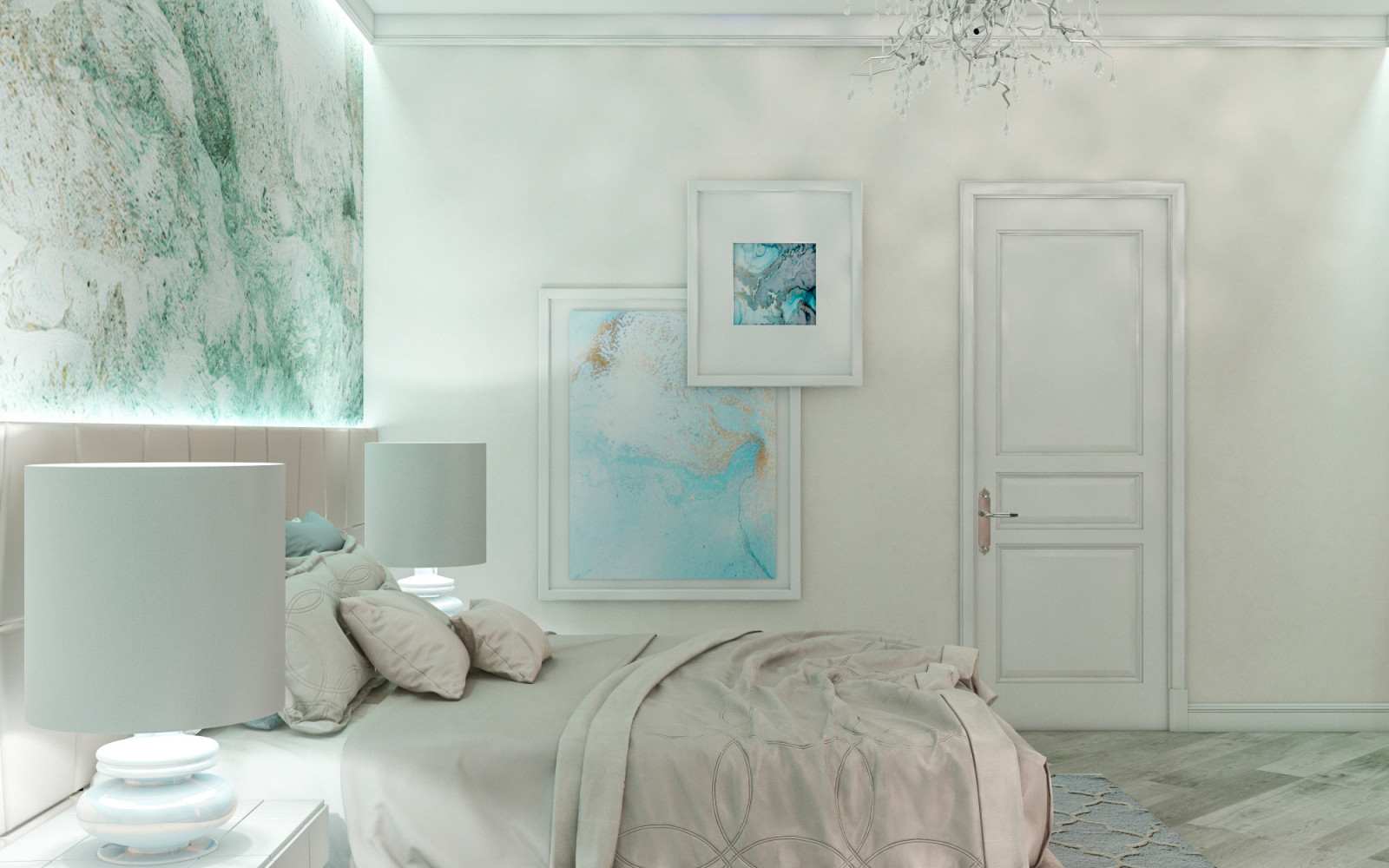 Интерьер загородного дома "Весенняя"