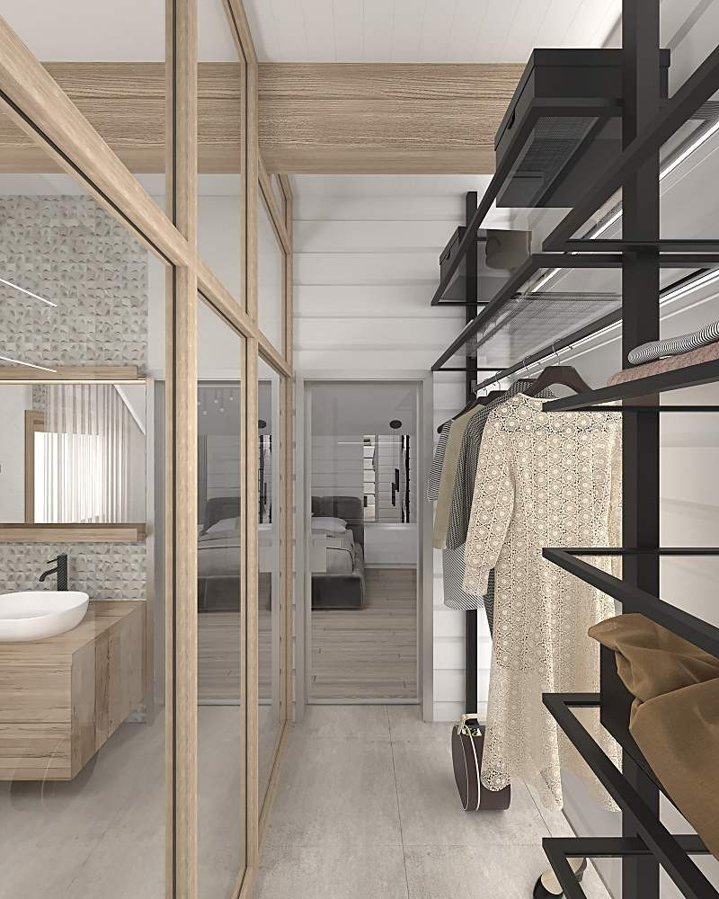 Дизайн интерьеров деревянного дома