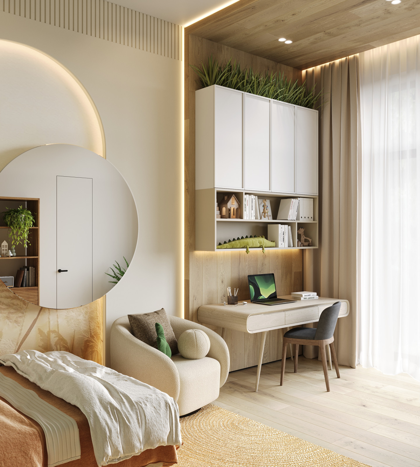 Современный одноэтажный дом площадью в 300 м.кв.