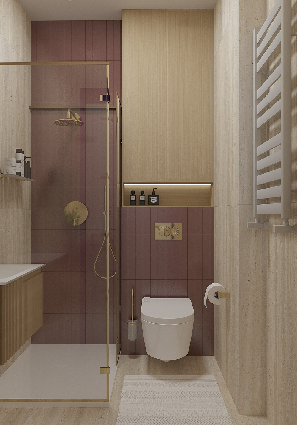 Санузлы и постирочная.