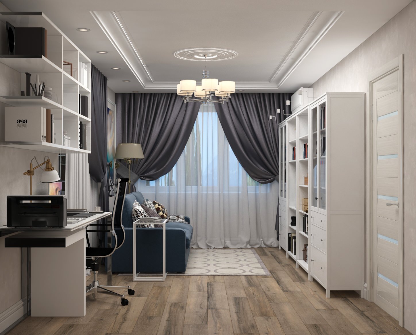 Дизайн проект гостиной в г. Жуковский