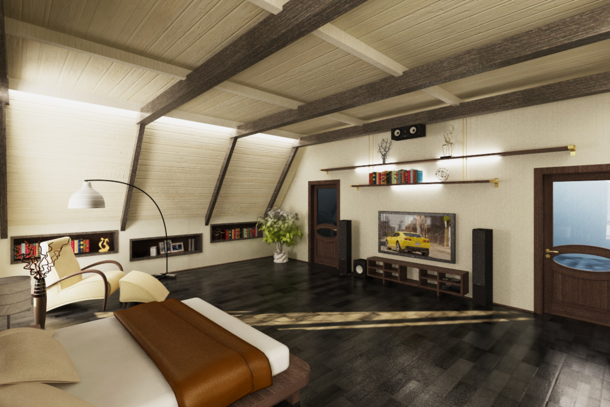 Деревянный коттедж