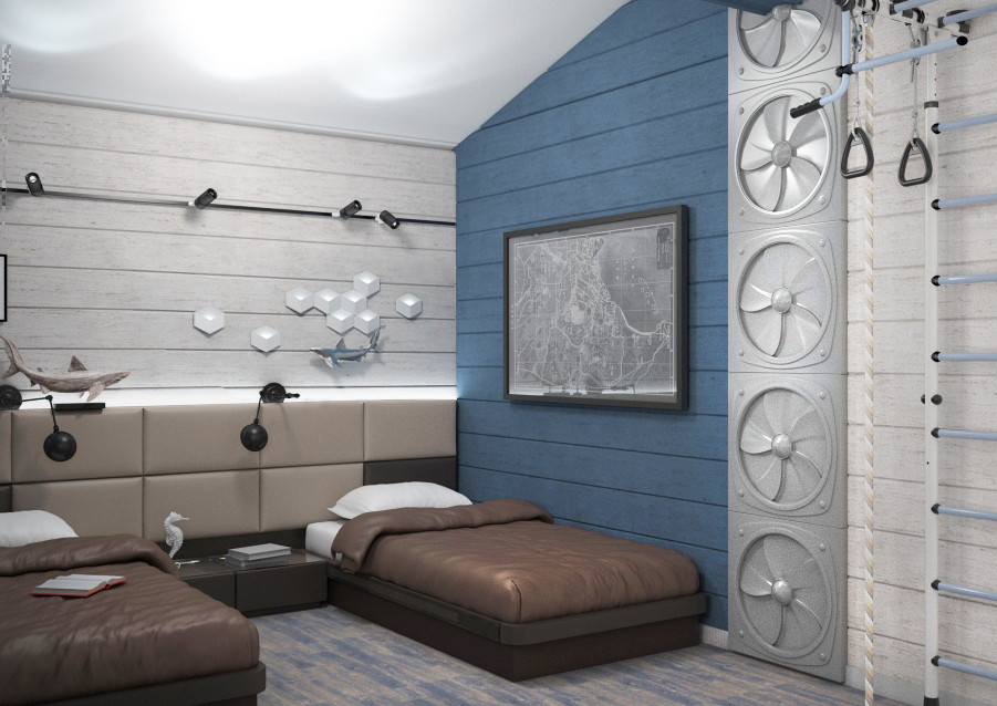 Совместить несовместимое! Минимализм в доме из клееного бруса.