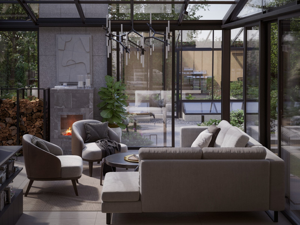 Городской современный сад