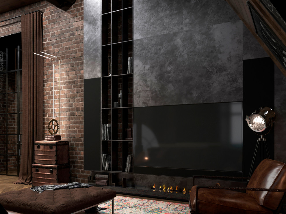 Мансарда частного жилого дома.