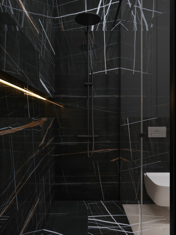 Интерьер квартиры-студии в ЖК Сосновка