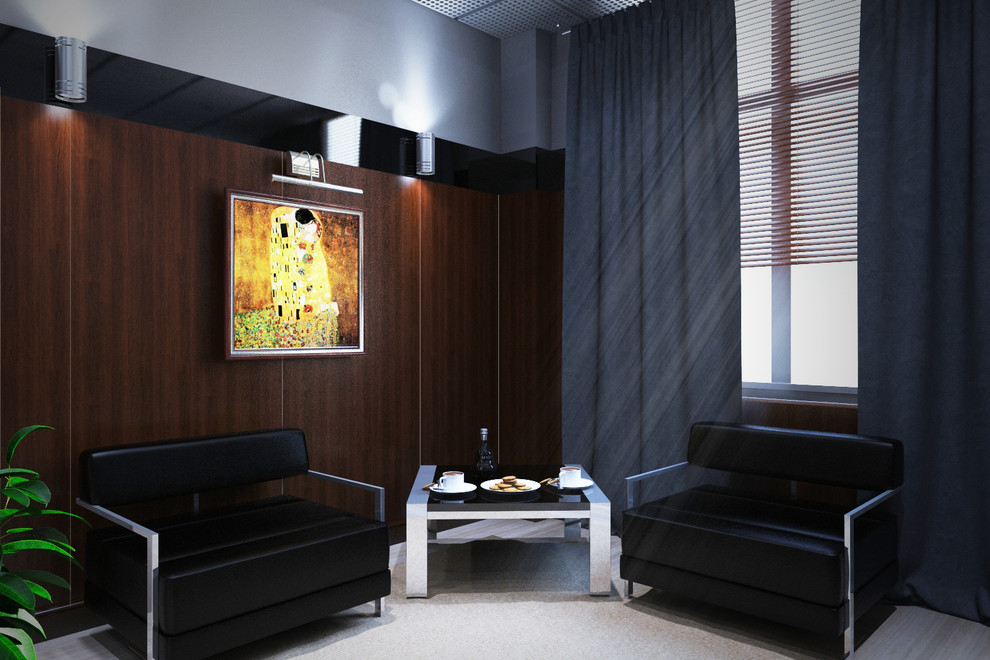 Проект интерьеров современного военного офиса