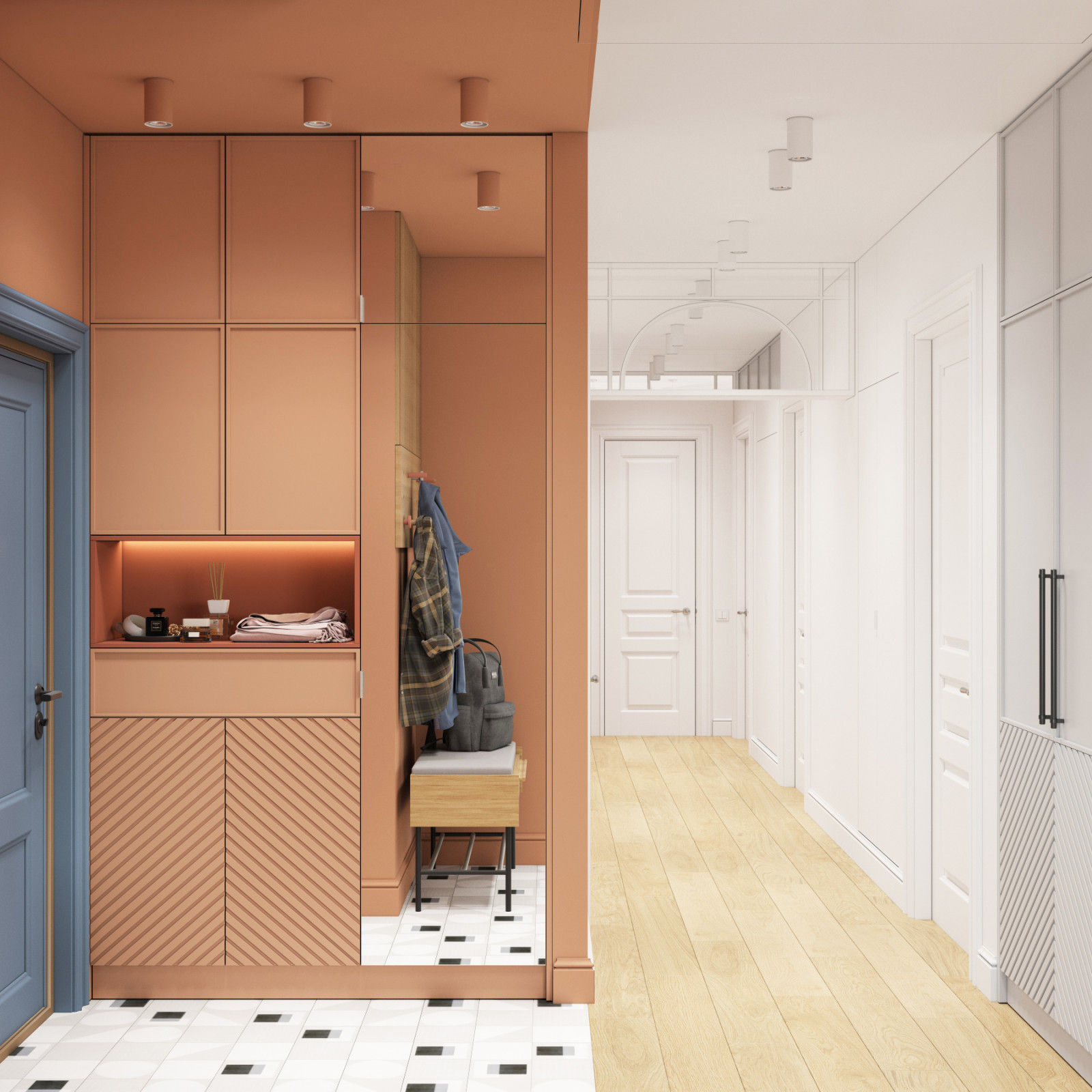 Дизайн интерьера четырехкомнатной квартиры в г. Москва