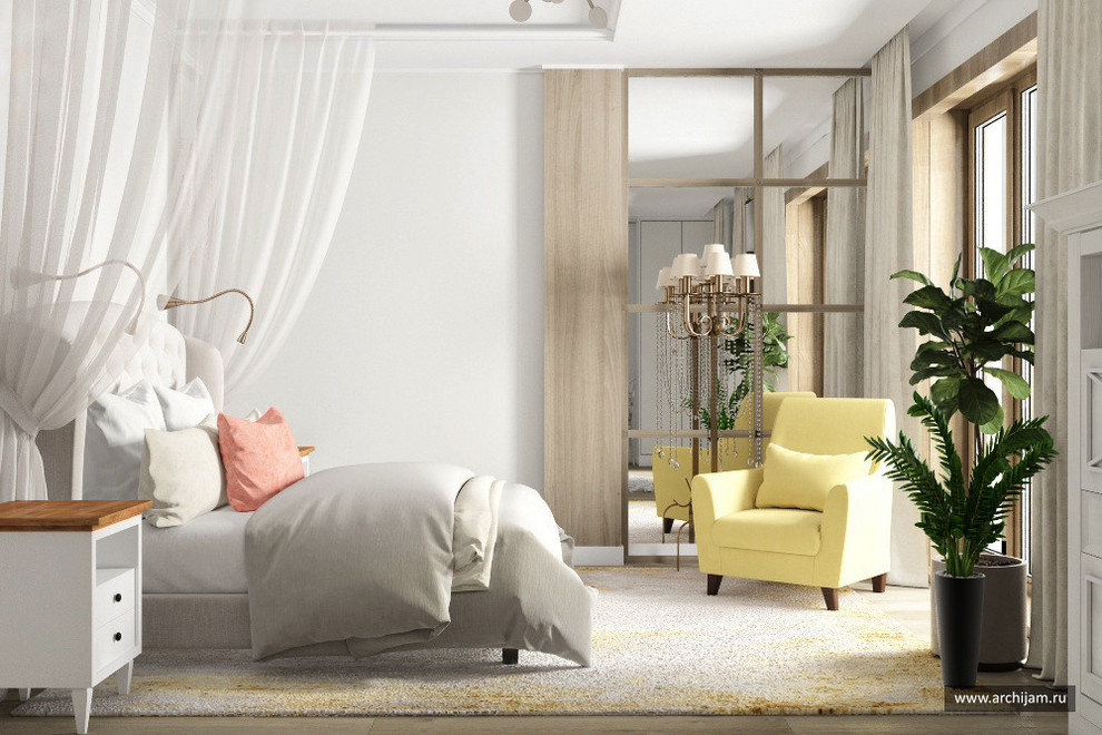 Раменское спальня в таунхаусе.