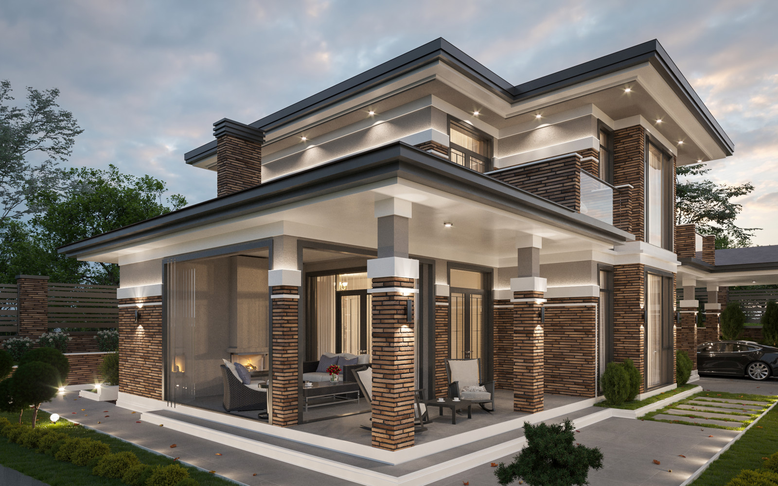 Дом в стиле Райта