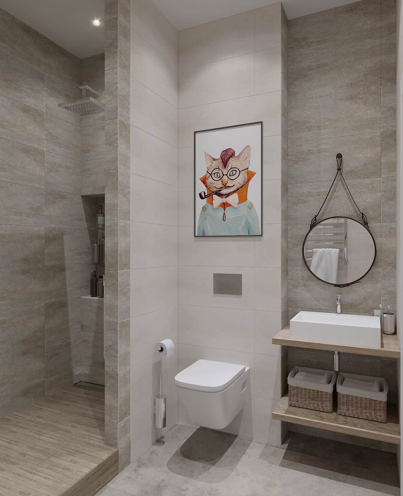 Гостевой СанУзел "Минимализм"