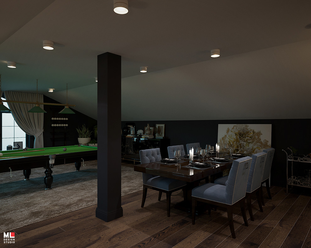 Дизайн интерьера мансарды