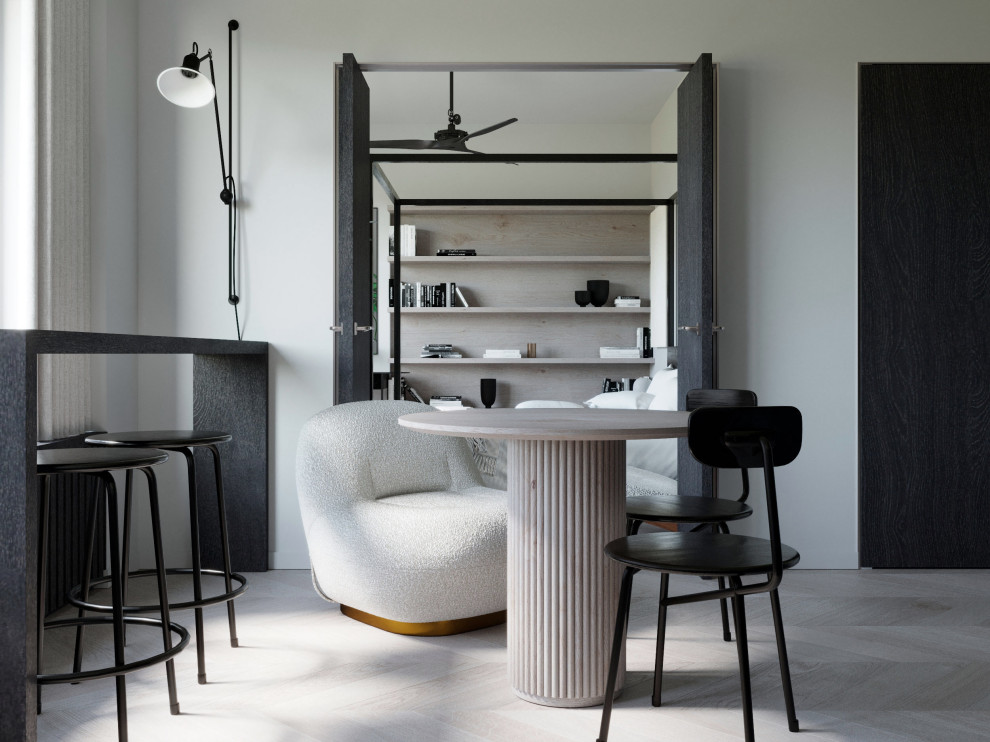 ЧЕРНО-БЕЛАЯ КВАРТИРА ДЛЯ ДЕВУШКИ