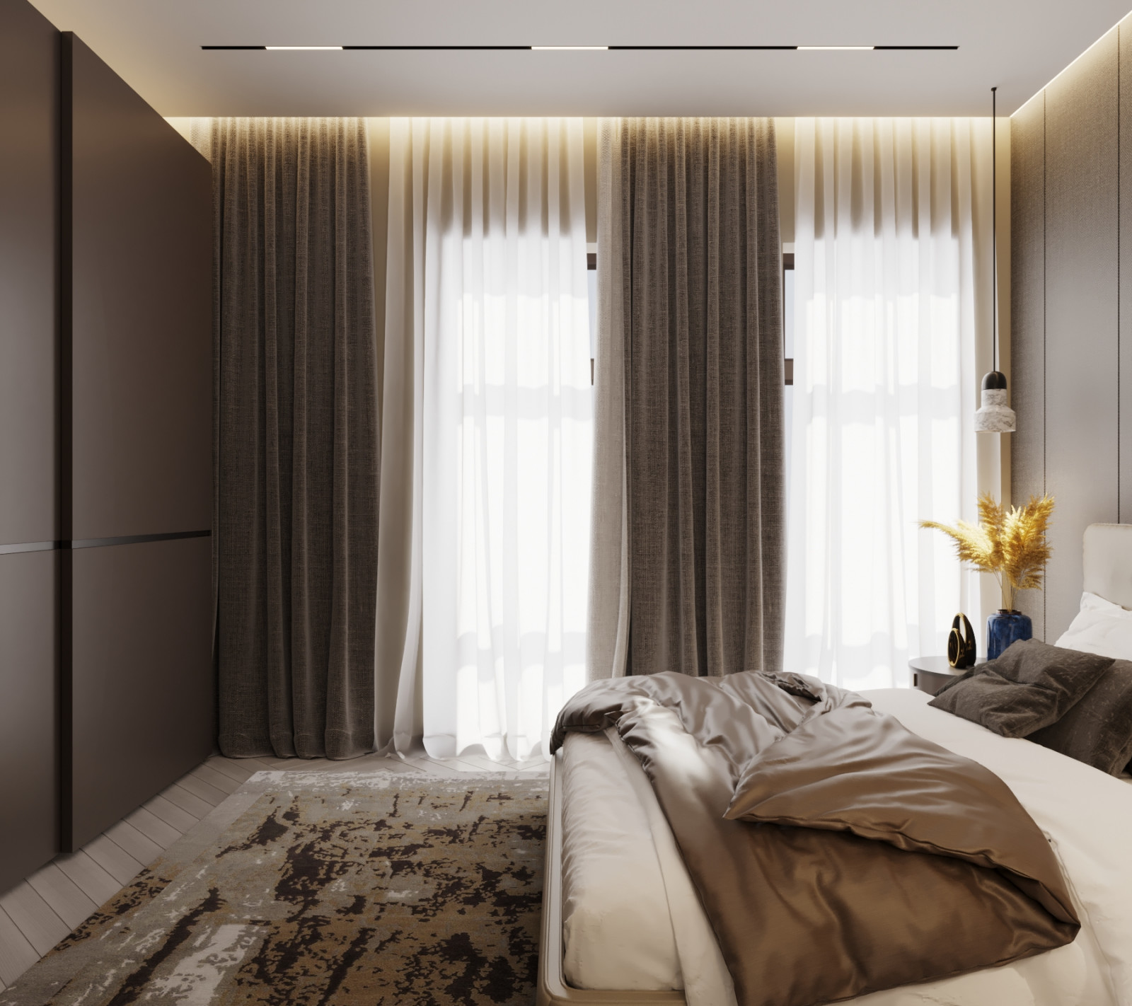 Спальня в ЖК Триумф от VITTAGROUP