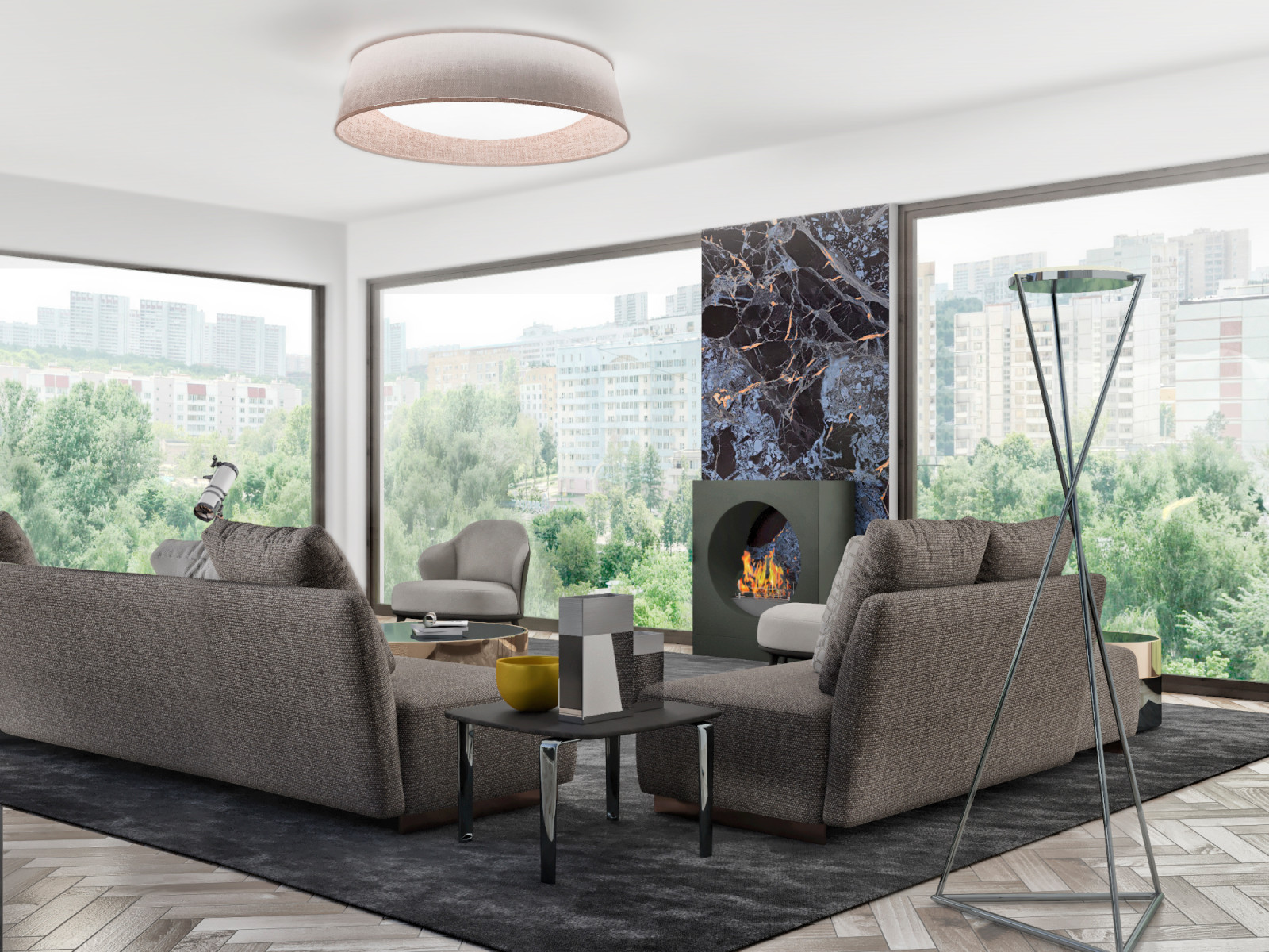 Обложка проекта: Квартира с панорамными окнами