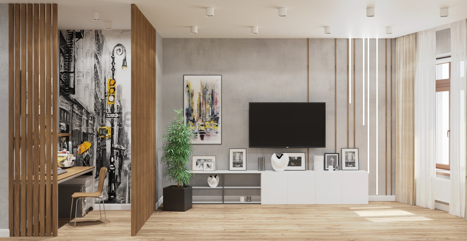 Дизайн - проект гостиной