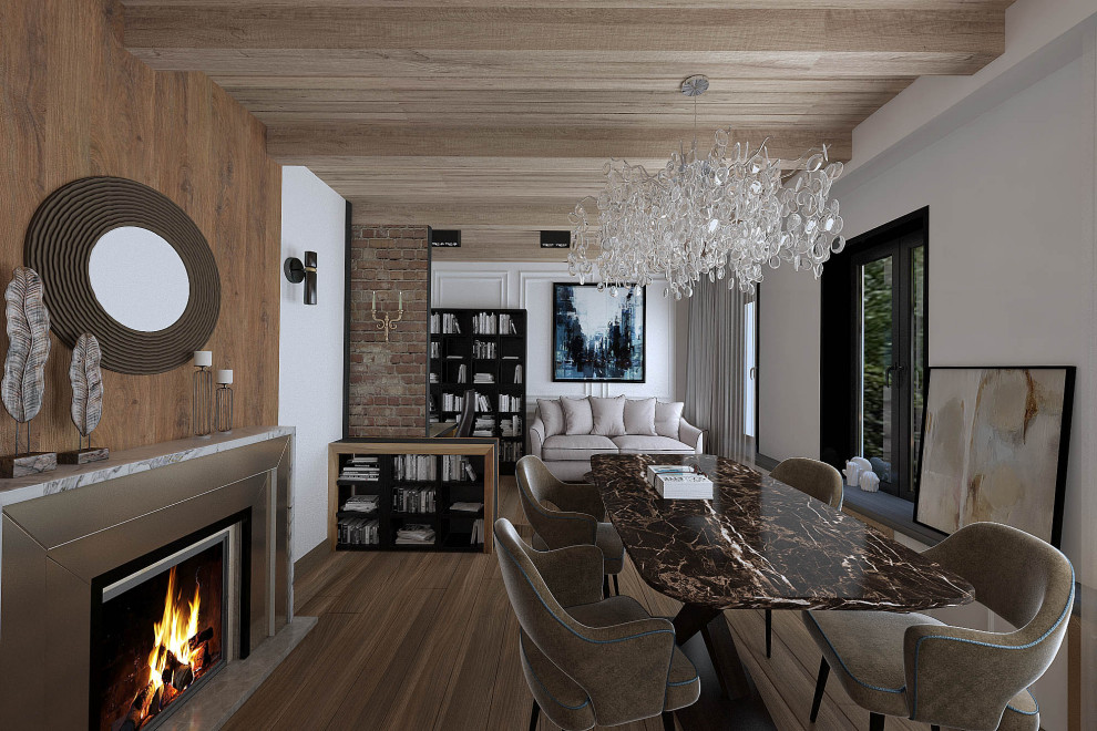 Обложка проекта: Дизайн интерьера гостиной в частном доме в Ростове-на-Дону