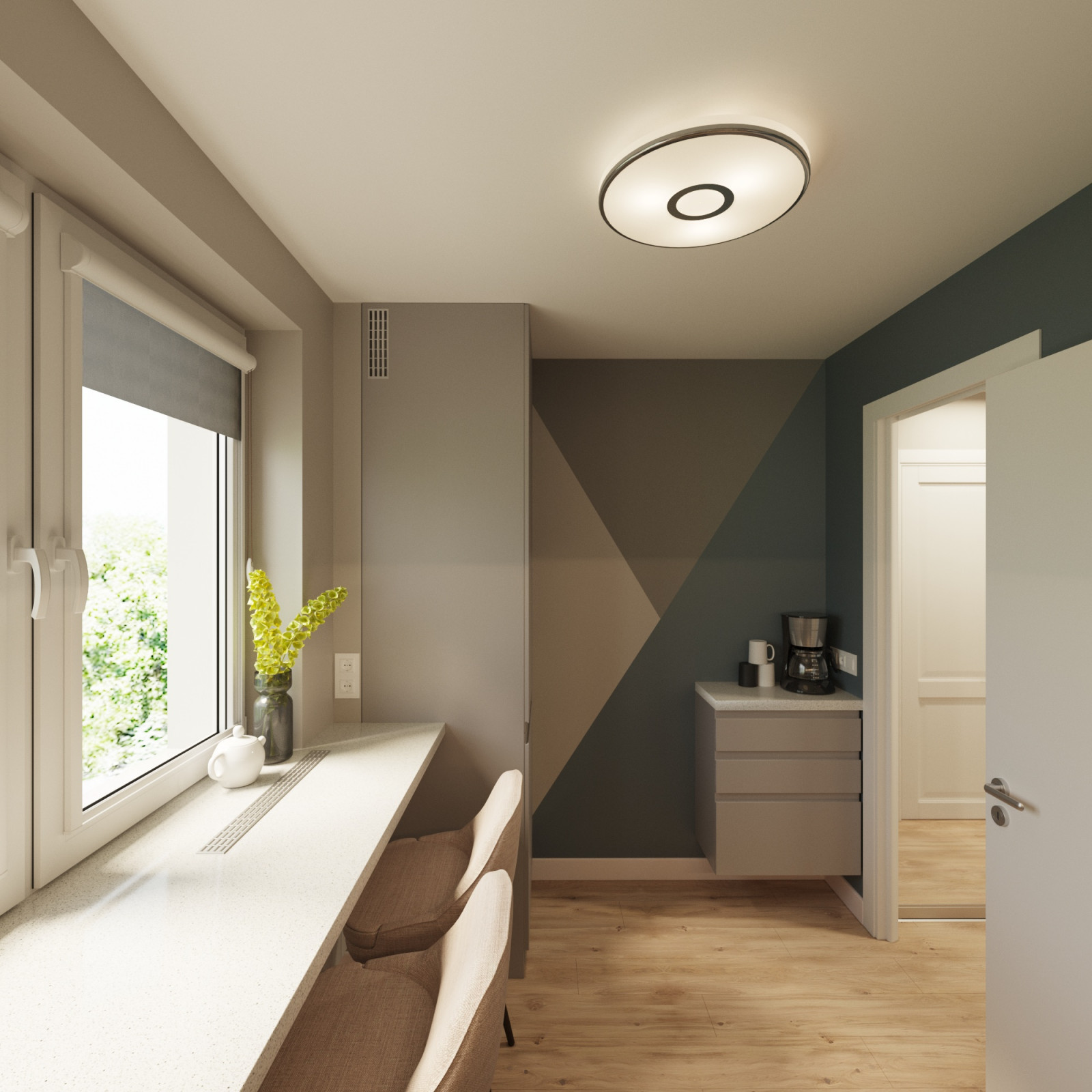 Дизайн проект двухкомнатной квартиры на Грайвороновской улице в Москве