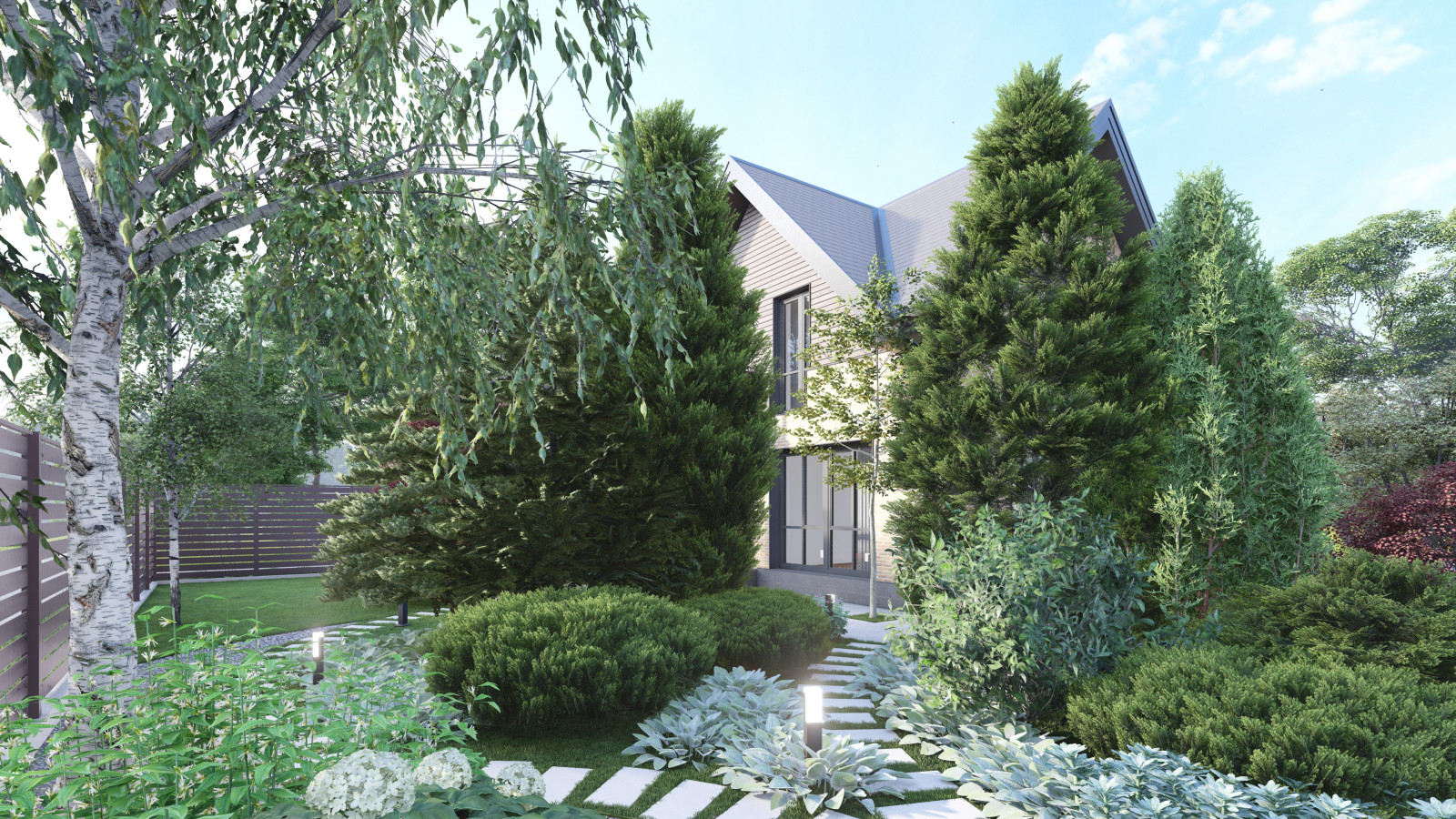 Комплексный проект дома и участка в Чертовицах