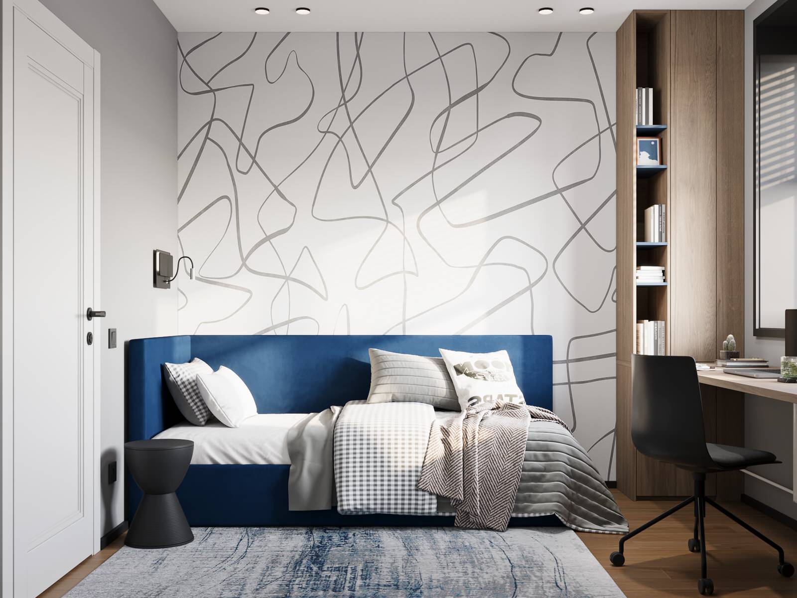 Яркая квартира для семьи с подростком