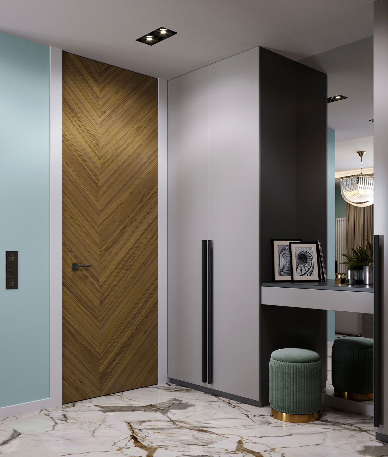 Интерьер квартиры в ЖК "Новый Лесснер", 60м²