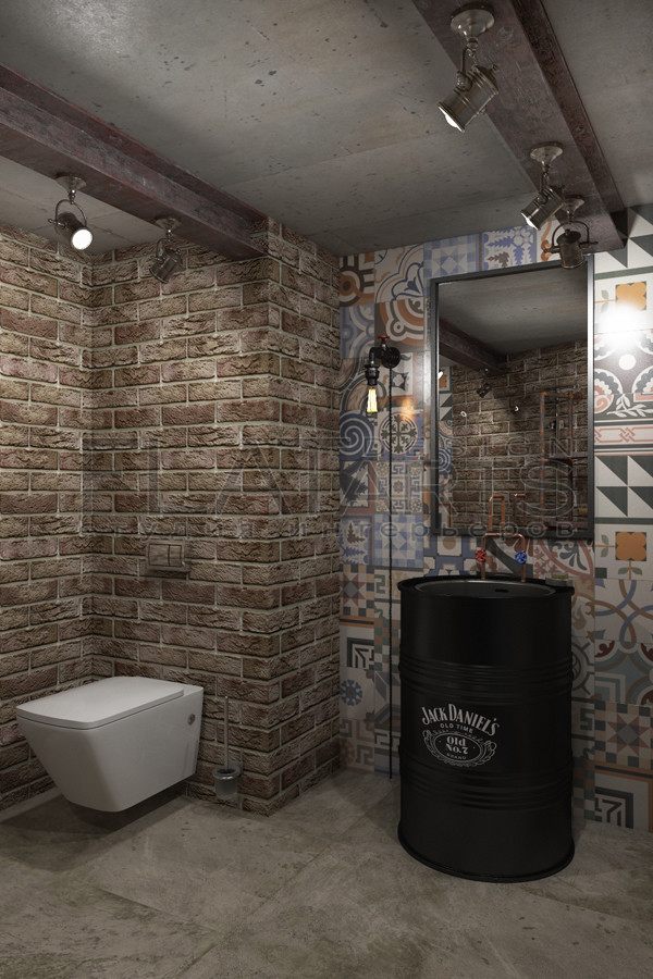 Дизайн двухуровневой квартиры 134 кв.м. в стиле лофт