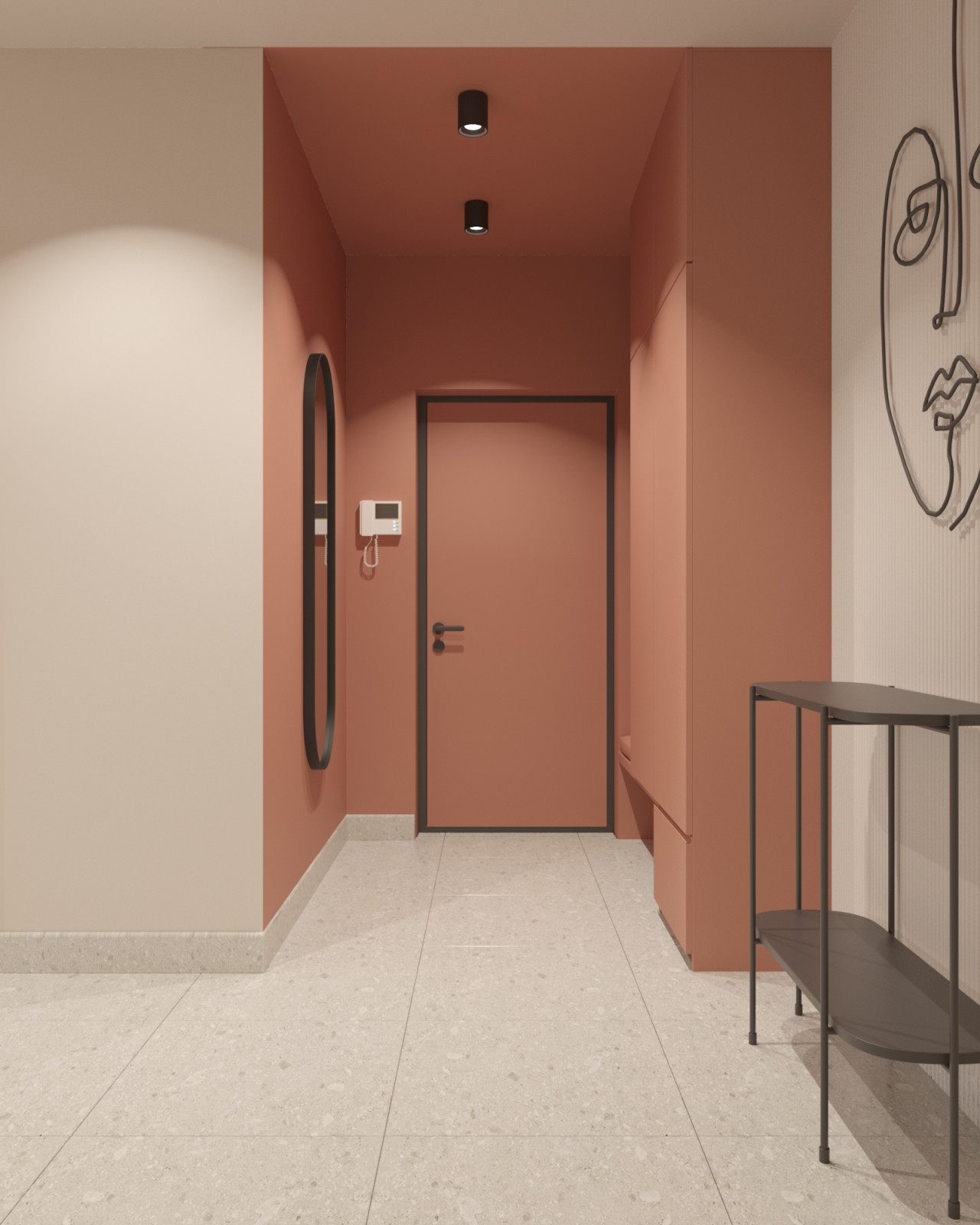 Интерьер с нотками ретро