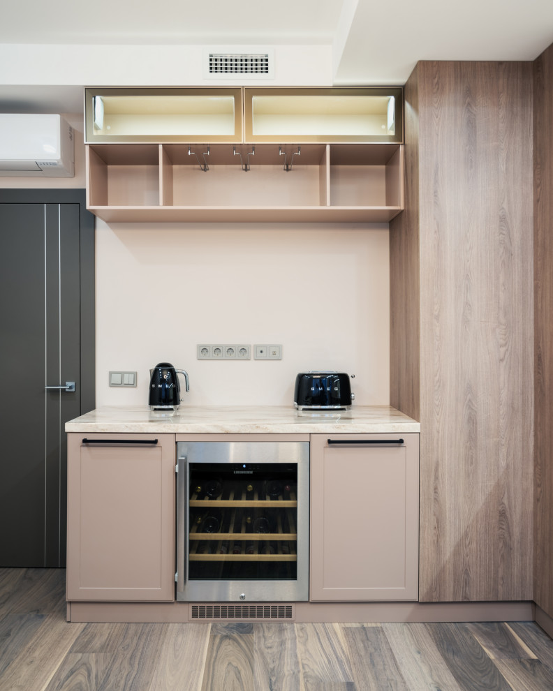 Кухня в нежных оттенках