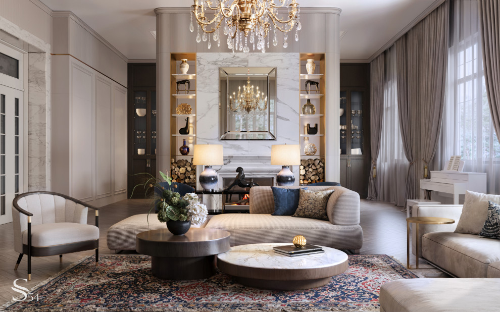 Обложка проекта: Изысканный дизайн-проект интерьера в Баку