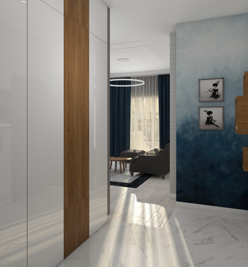 Квартира для молодой семьи в туманном настроении