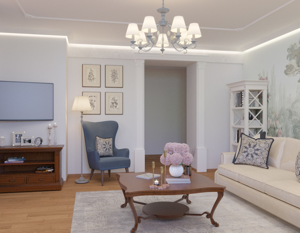 гостиная в средиземноморском стиле