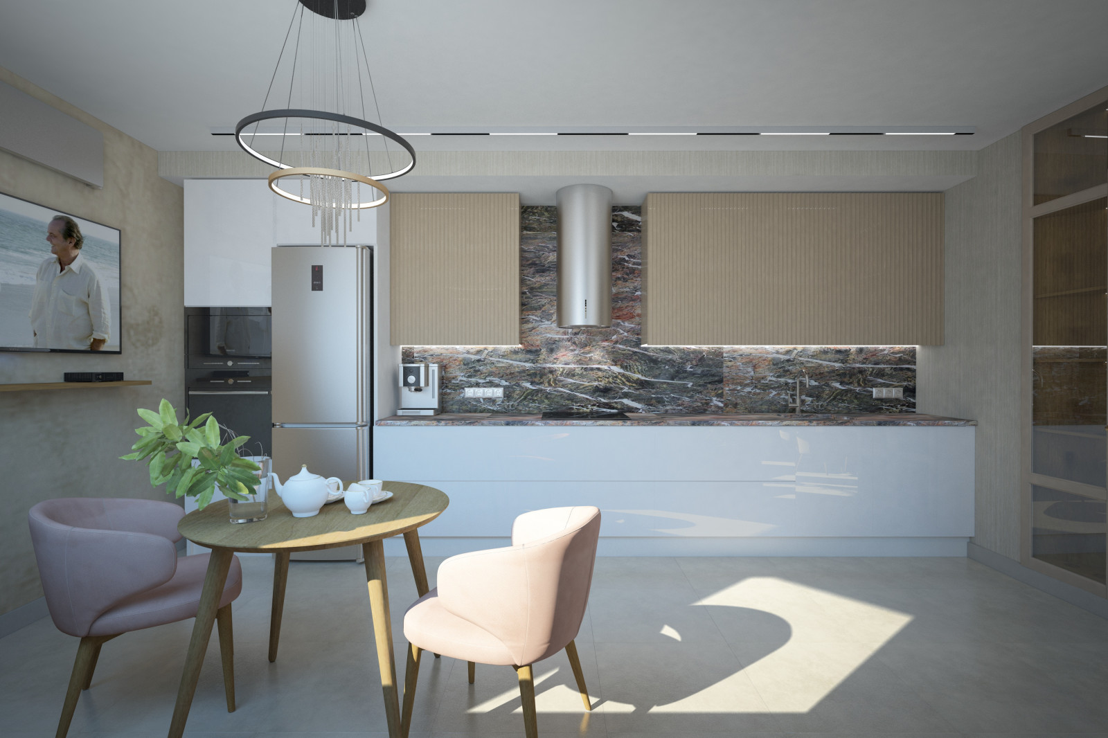 Квартира для молодоженов.Зал.