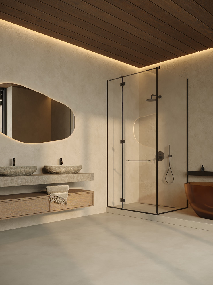 Glass House - glass in house