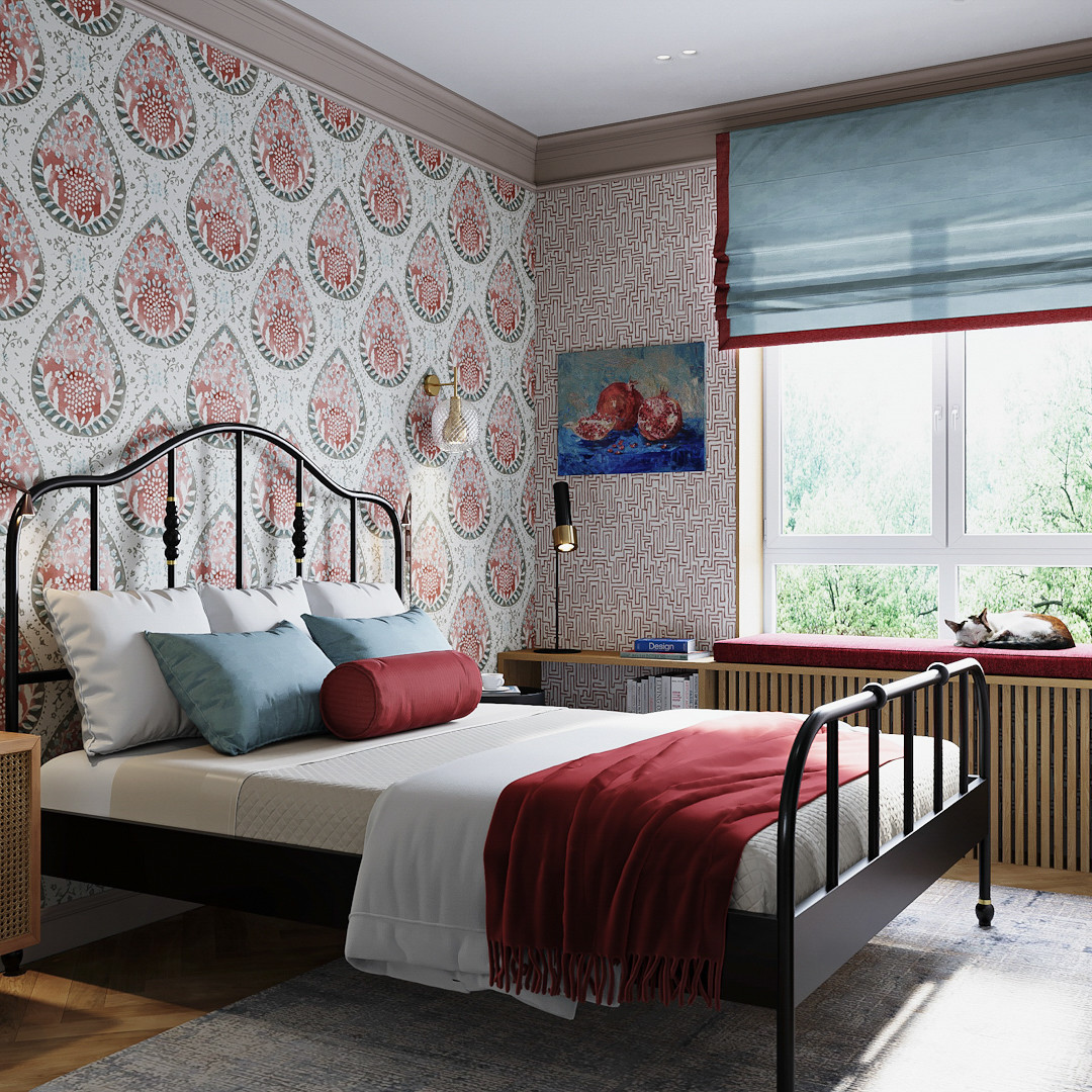 Двухкомнатная квартира для девушки с нотками Востока