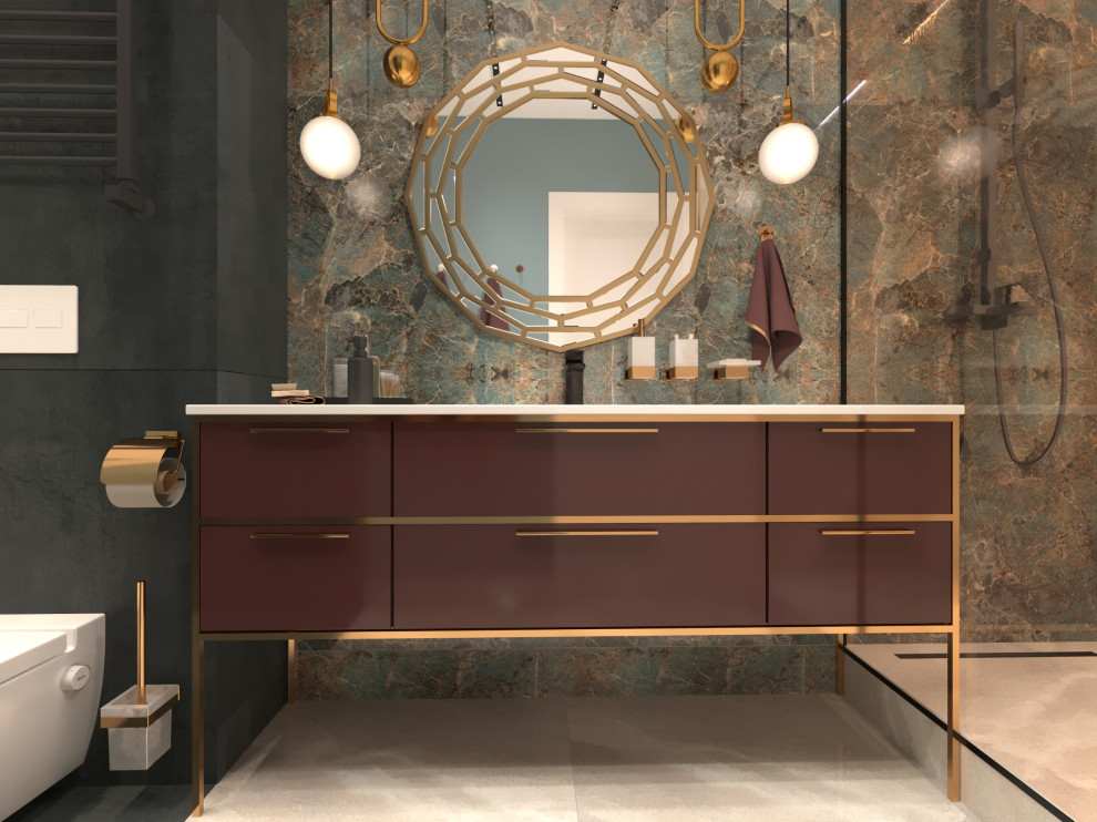 Дизайн-проект интерьера трехкомнатной квартиры.