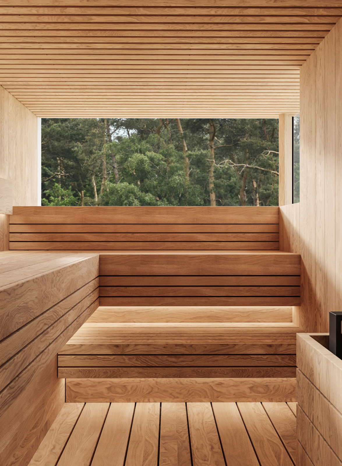 Обложка проекта: Интерьер Вилла у озера.  Сауна.