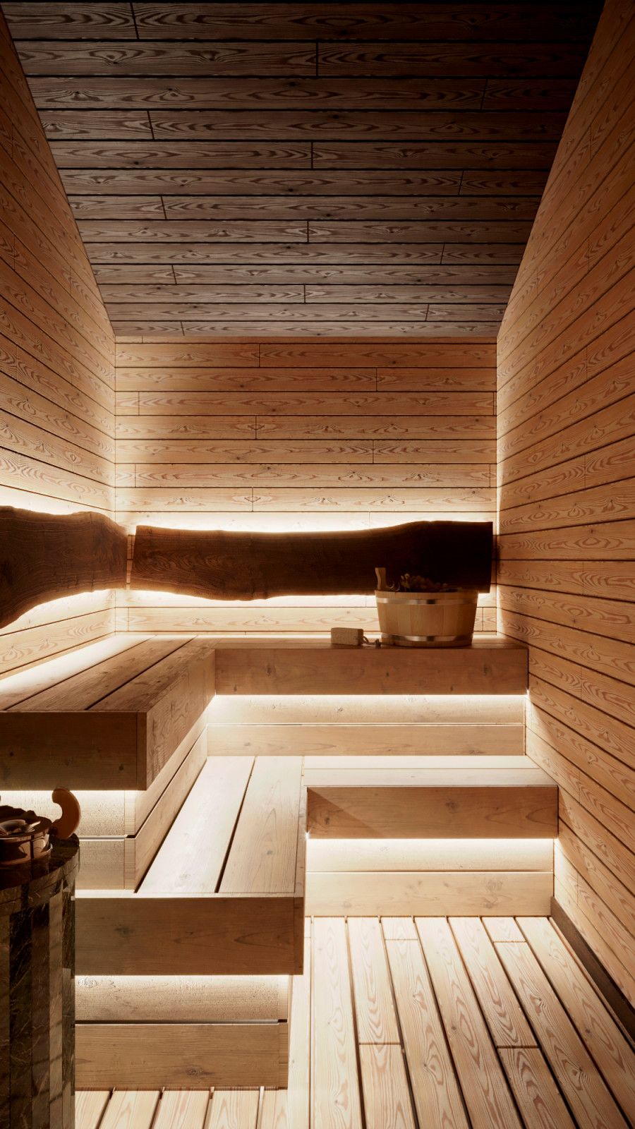 Интерьер бани в парк-отеле