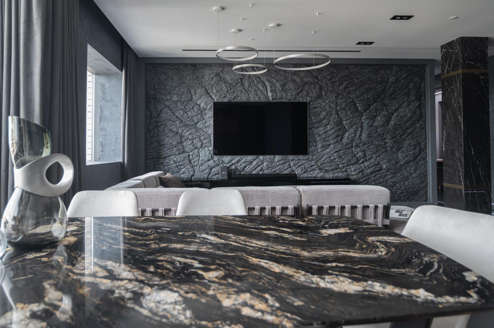 Пентхаус (современный) - гостиная