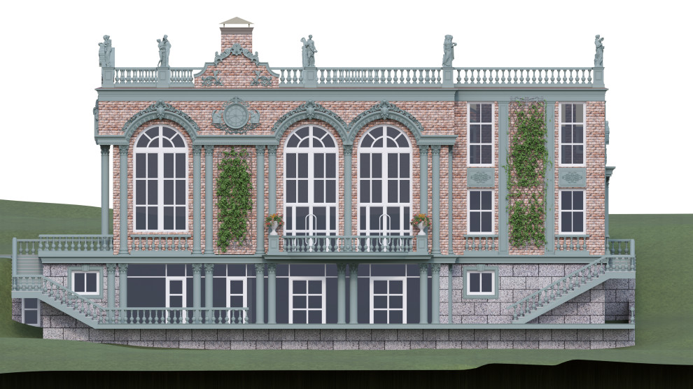 ПРОЕКТ - итальянский павильон , чАСТНЫЙ банкетный зал НА 150 ЧЕЛ