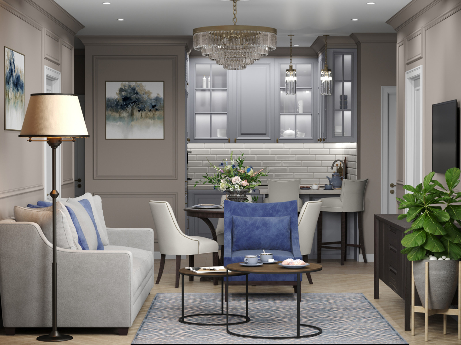 Кухня-гостиная